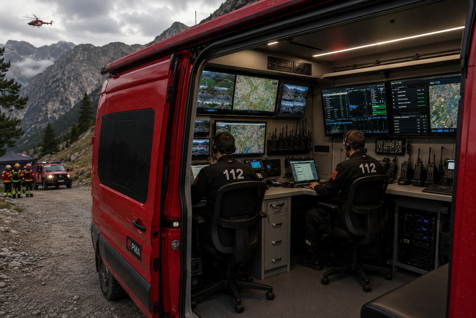 PMA compacto para incendios forestales