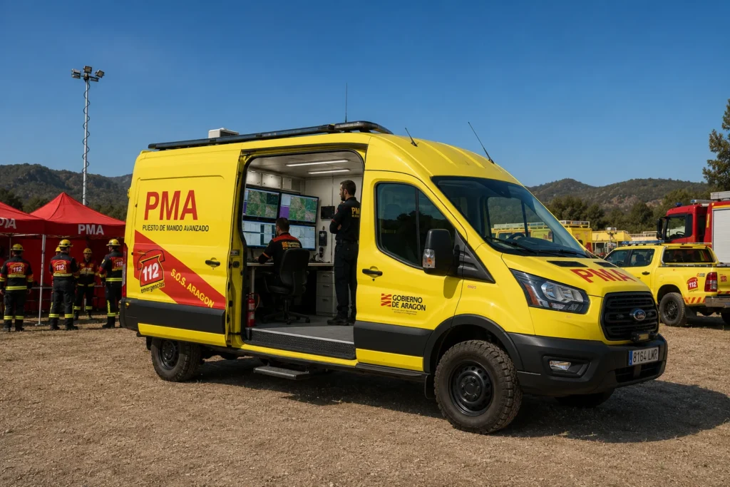 PMA compacto para incendios forestales